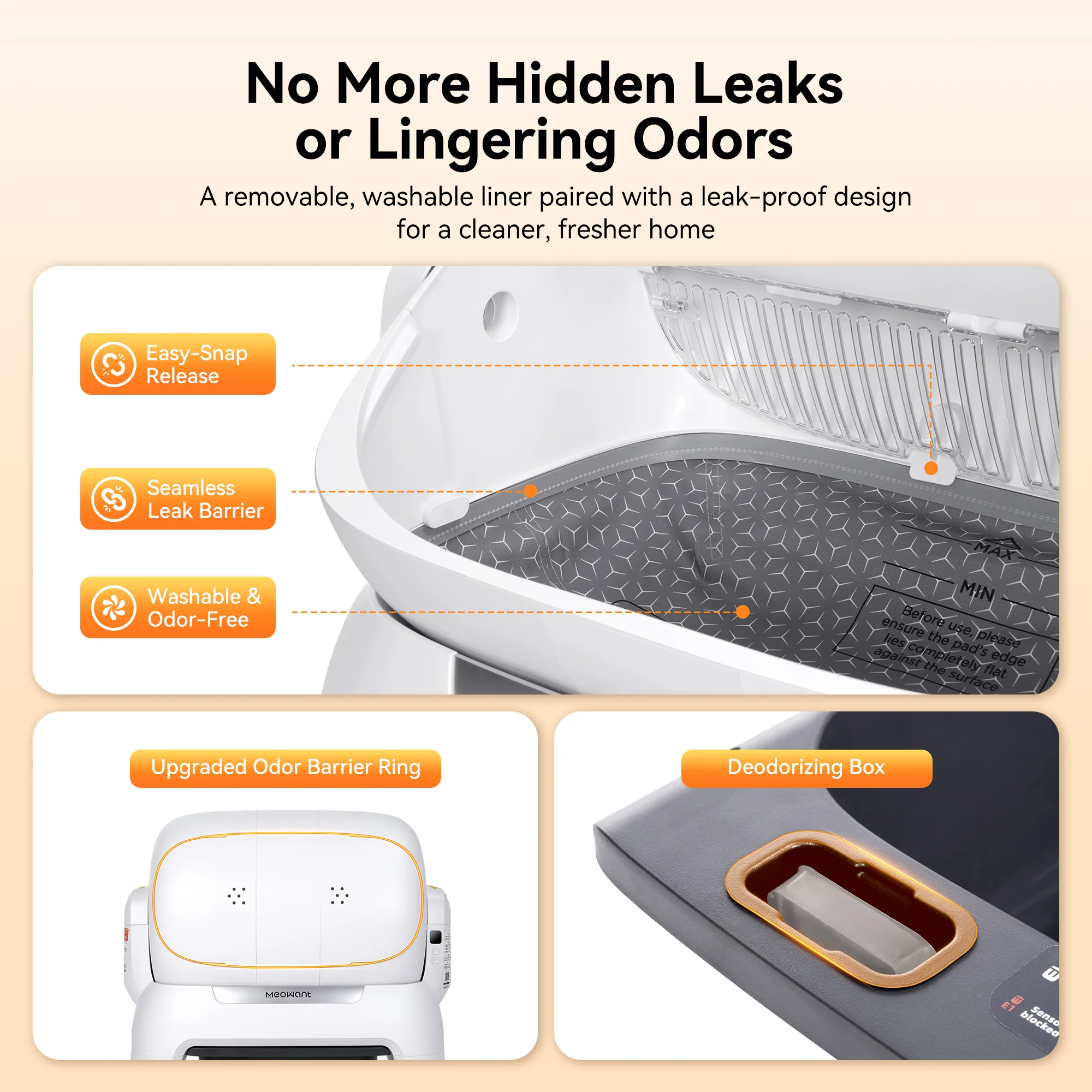 Meowant Self-Cleaning Cat Litter Box – MW-SC10 - Image 4