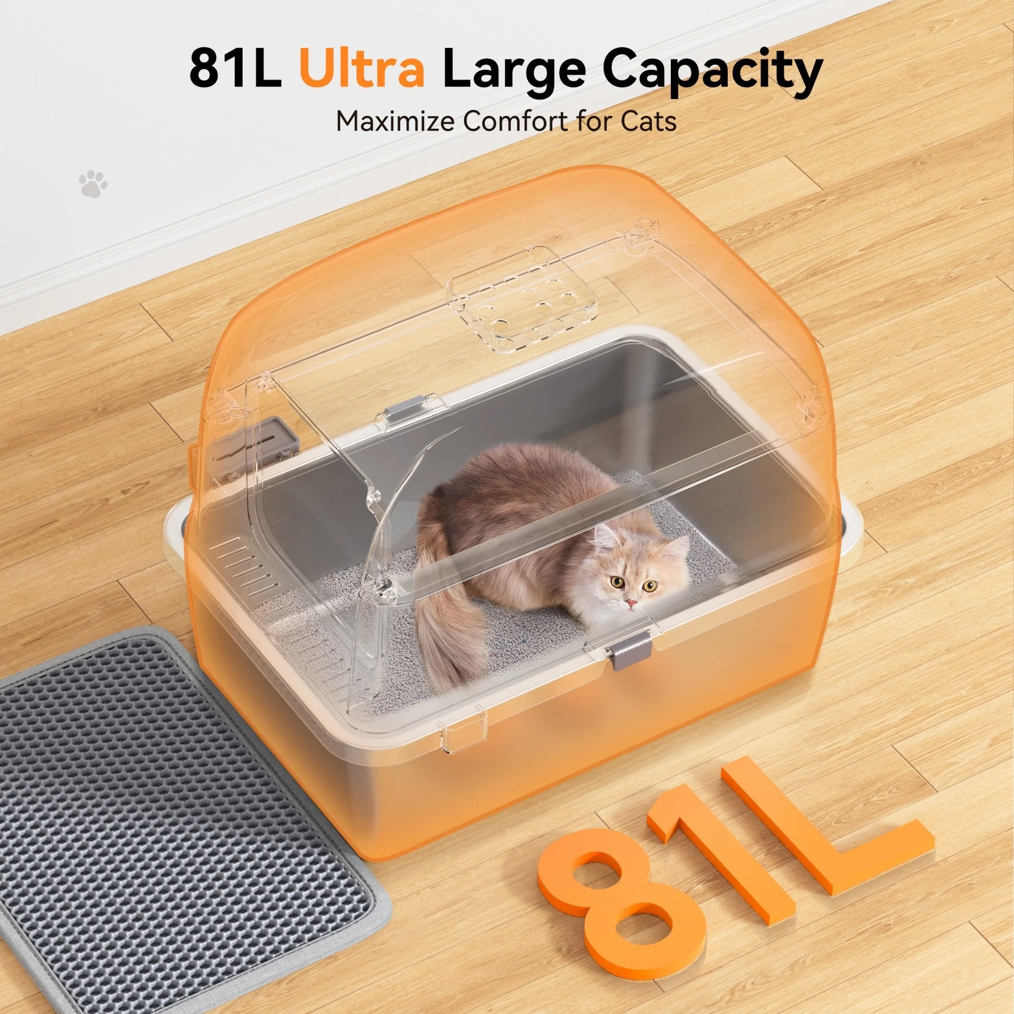 Meowant Stainless Steel Cat Litter Box -  LB02 - Image 5
